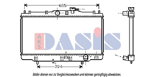 AKS DASIS Radiators, Motora dzesēšanas sistēma 100027N